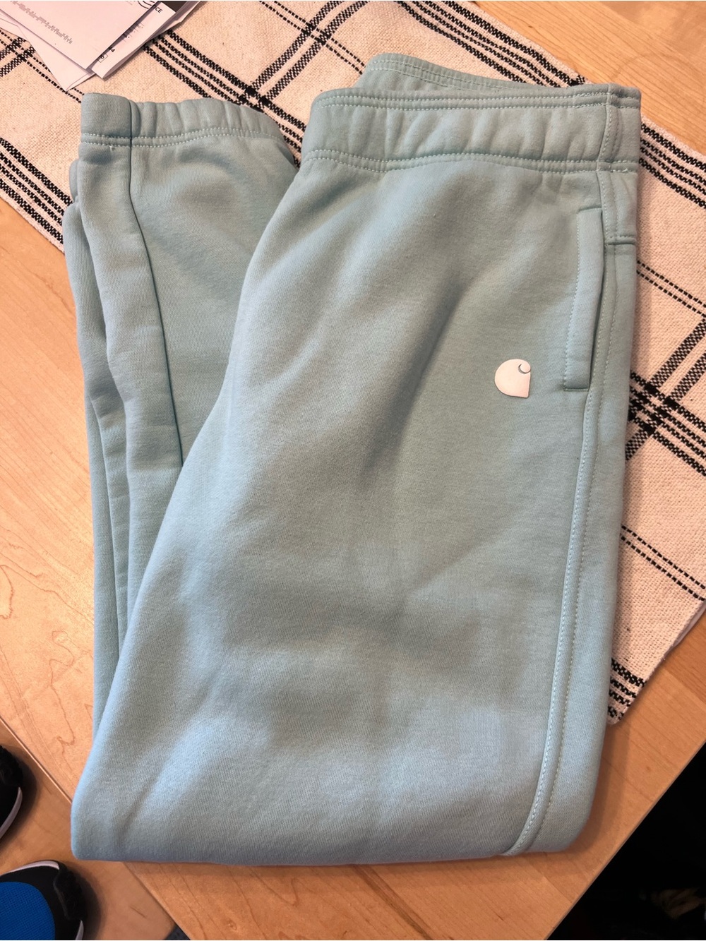 Carhartt Women’s Light Mint Green Fleece Sweatpants